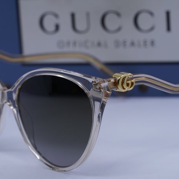 Gucci GG1011S 006 Cat Eye Sunglasses - Transparent Pink main image 5
